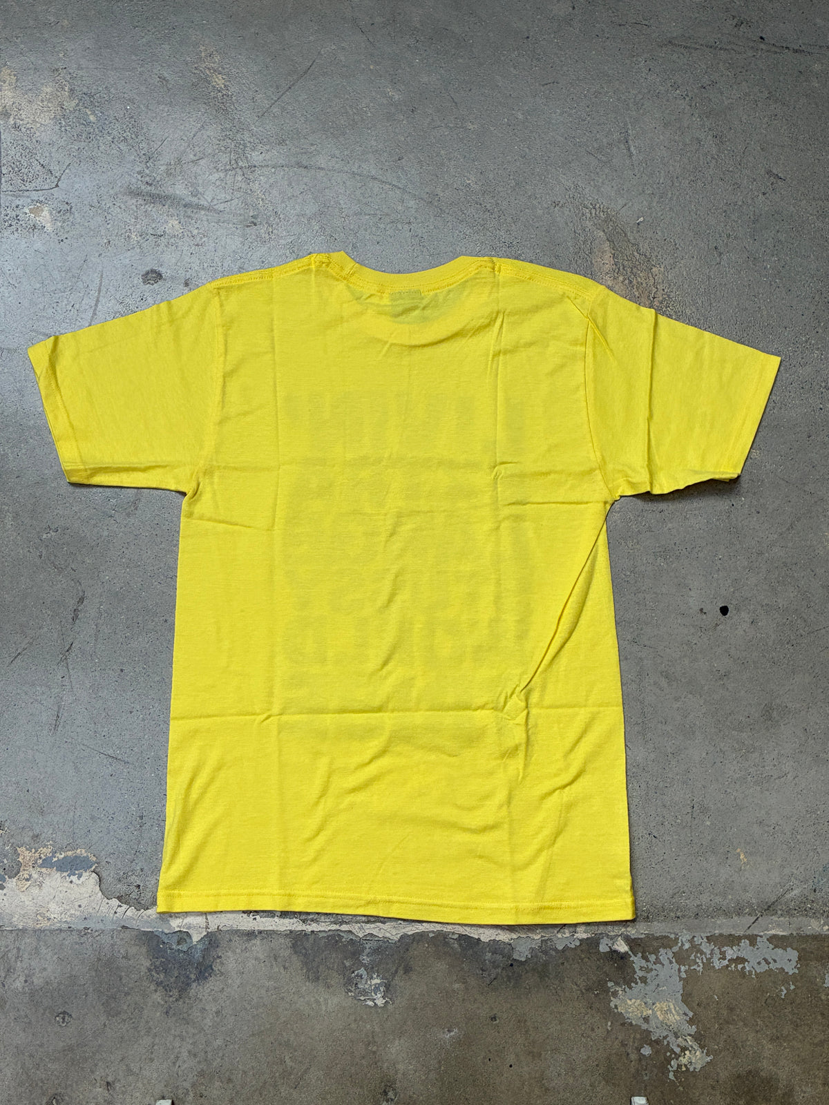 Stussy Livin' Extra Large T-Shirt Yellow Small