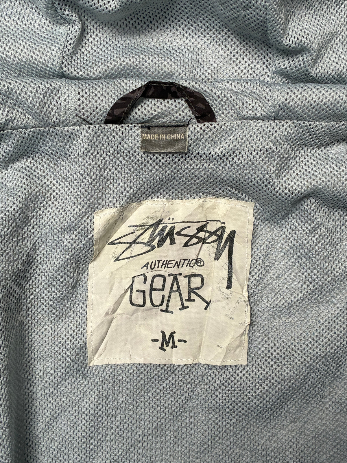 Vintage Stussy Windbreaker Zip-up Black Medium
