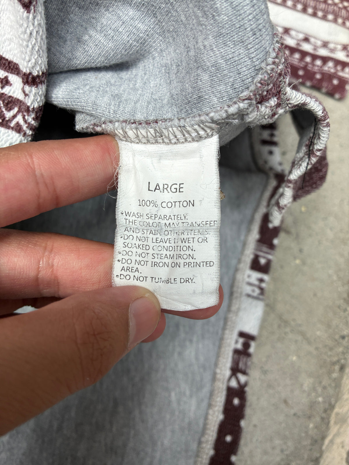 Vintage Stussy Poncho Red Large (Pre-Owned)