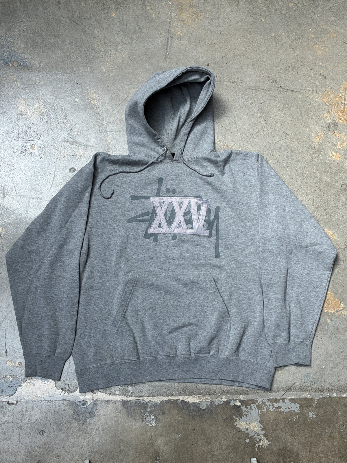 Vintage Stussy XXV Hoodie Grey XL (Pre-Owned)