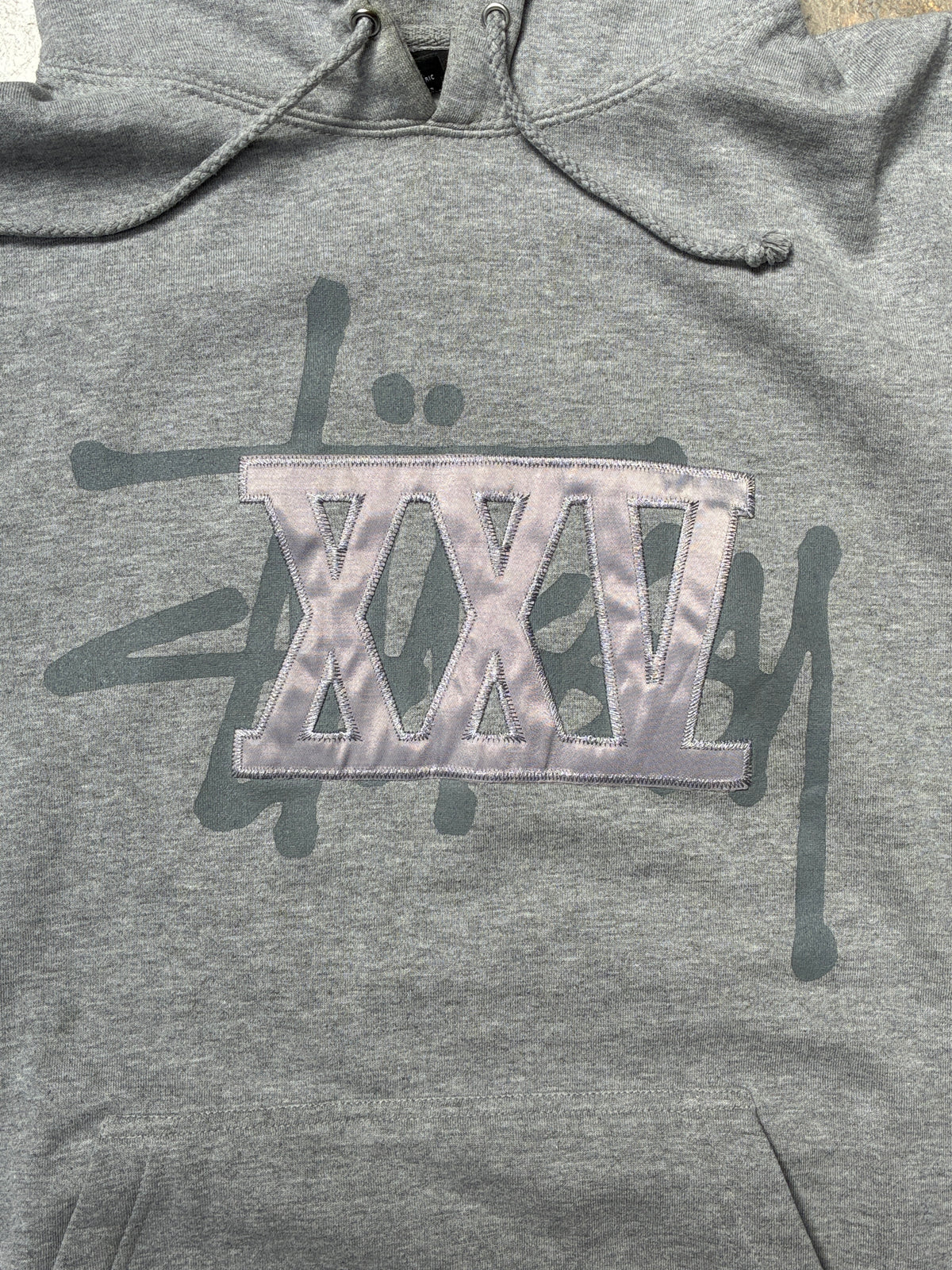 Vintage Stussy XXV Hoodie Grey XL (Pre-Owned)