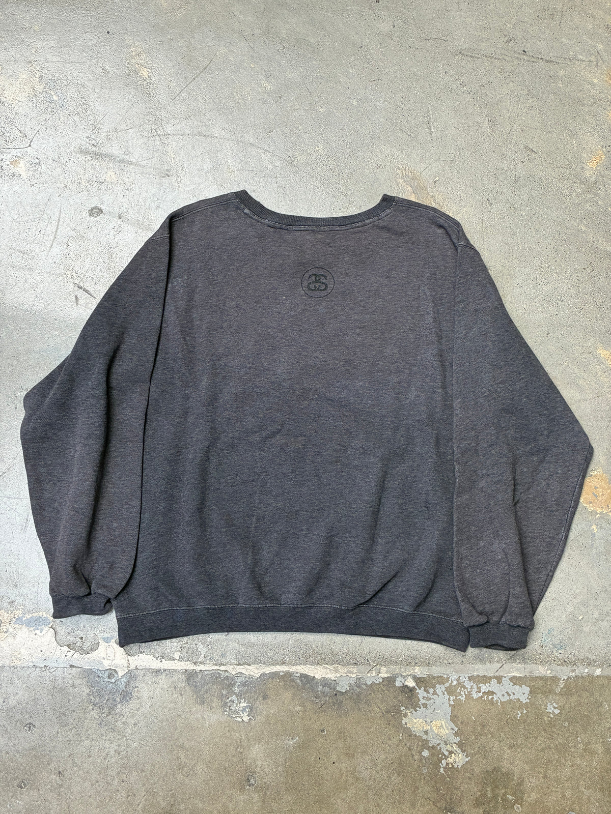 Vintage Stussy NO.4 Crewneck Charcoal Grey Medium (Pre-Owned)