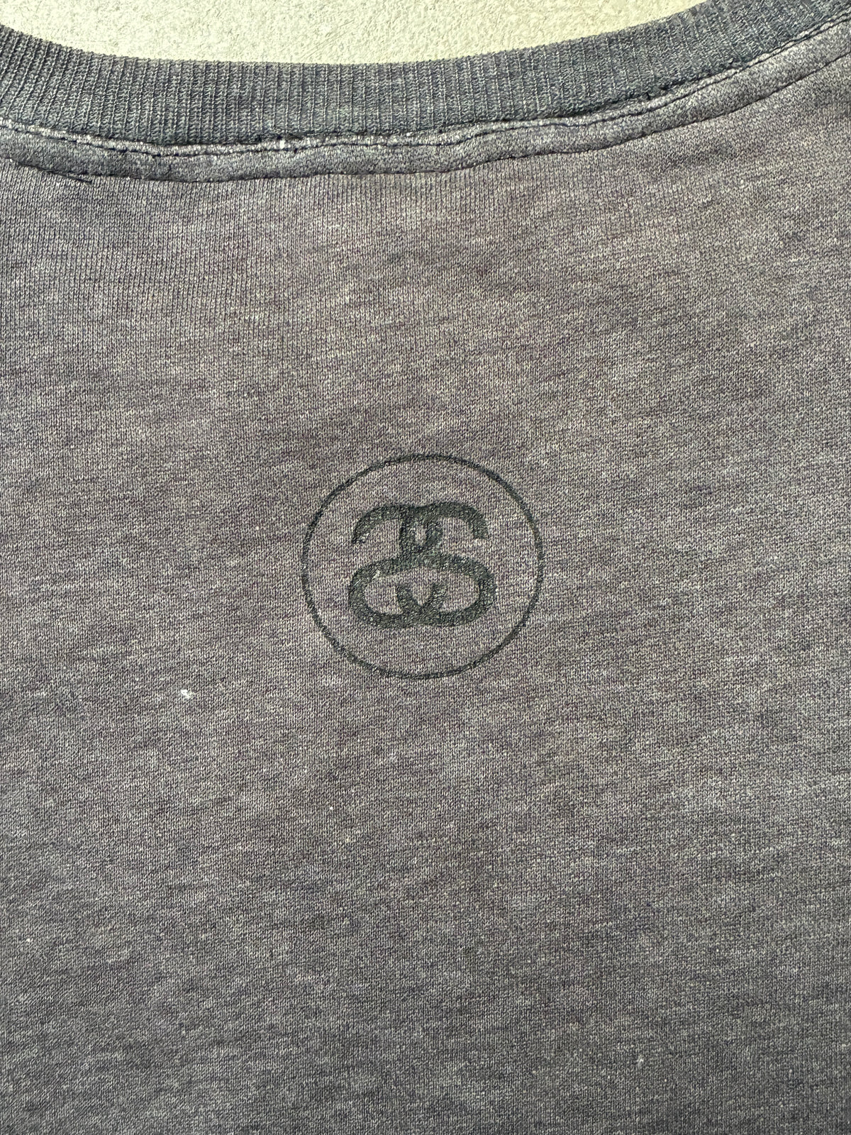 Vintage Stussy NO.4 Crewneck Charcoal Grey Medium (Pre-Owned)