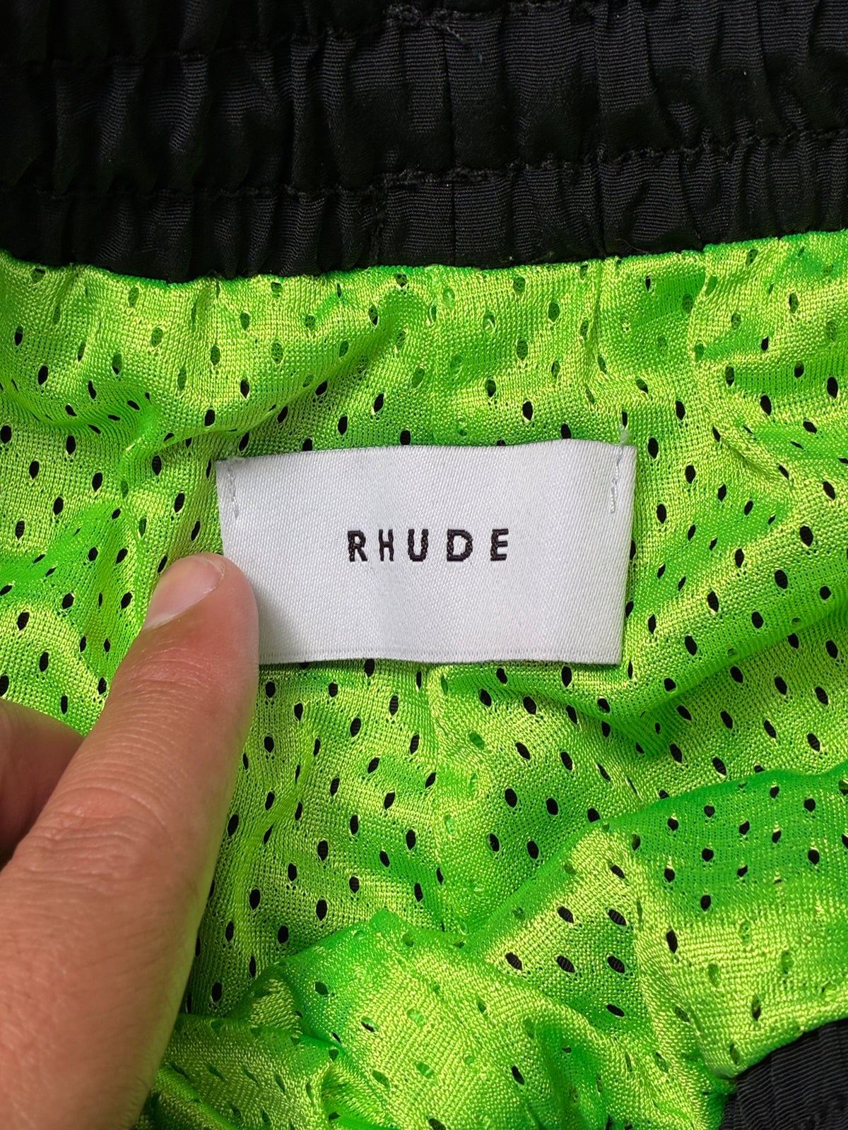 Rhude RH Logo Swim Trunks Black (Small) (Pre-Owned)