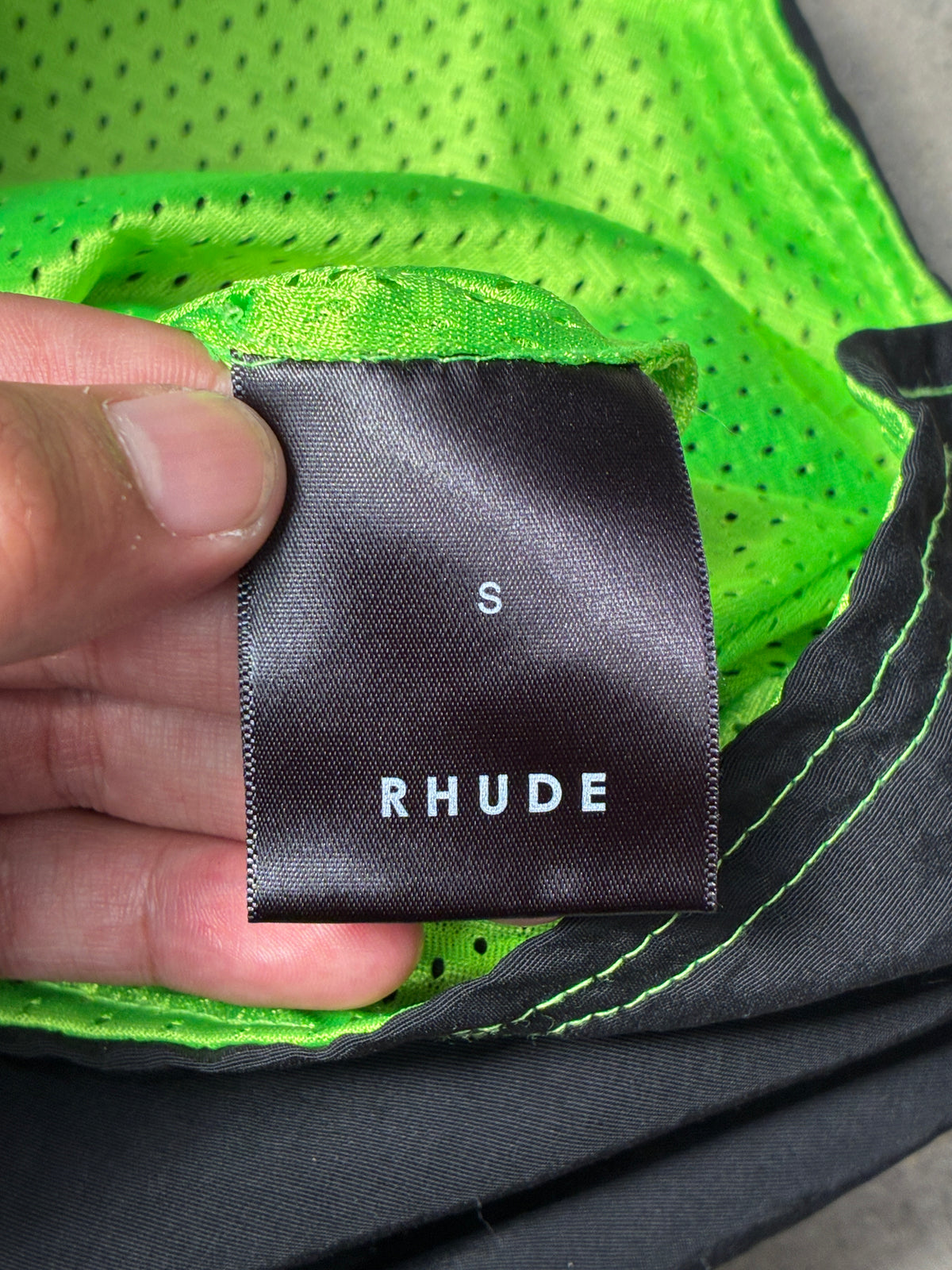 Rhude RH Logo Swim Trunks Black (Small) (Pre-Owned)
