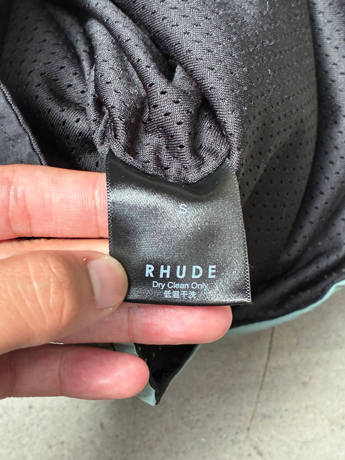 Rhude Panel Swim Shorts Black/Maroon (Small) (Pre-Owned)