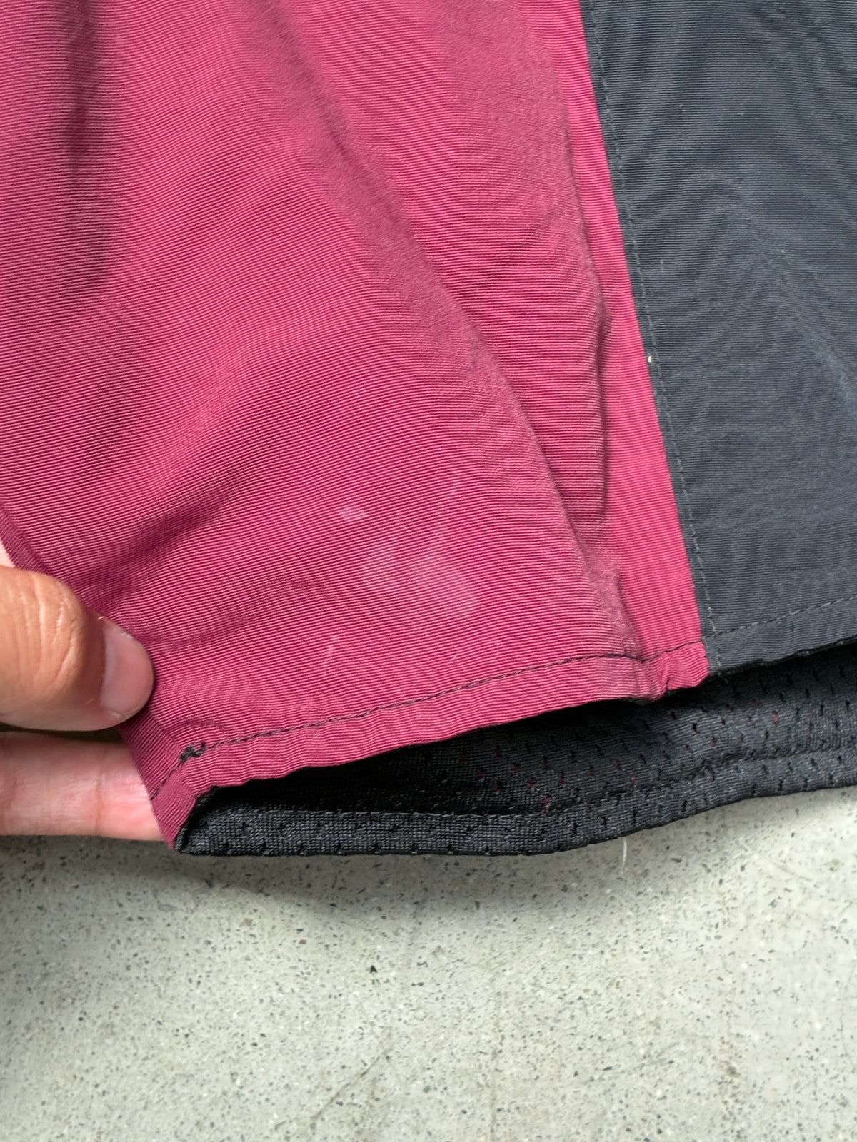 Rhude Panel Swim Shorts Black/Maroon (Small) (Pre-Owned)