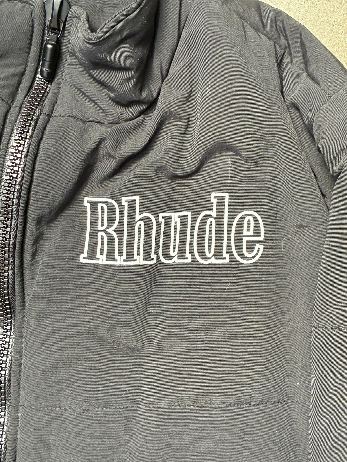 Rhude Logo Puffer Jacket Black Medium (Pre-Owned)