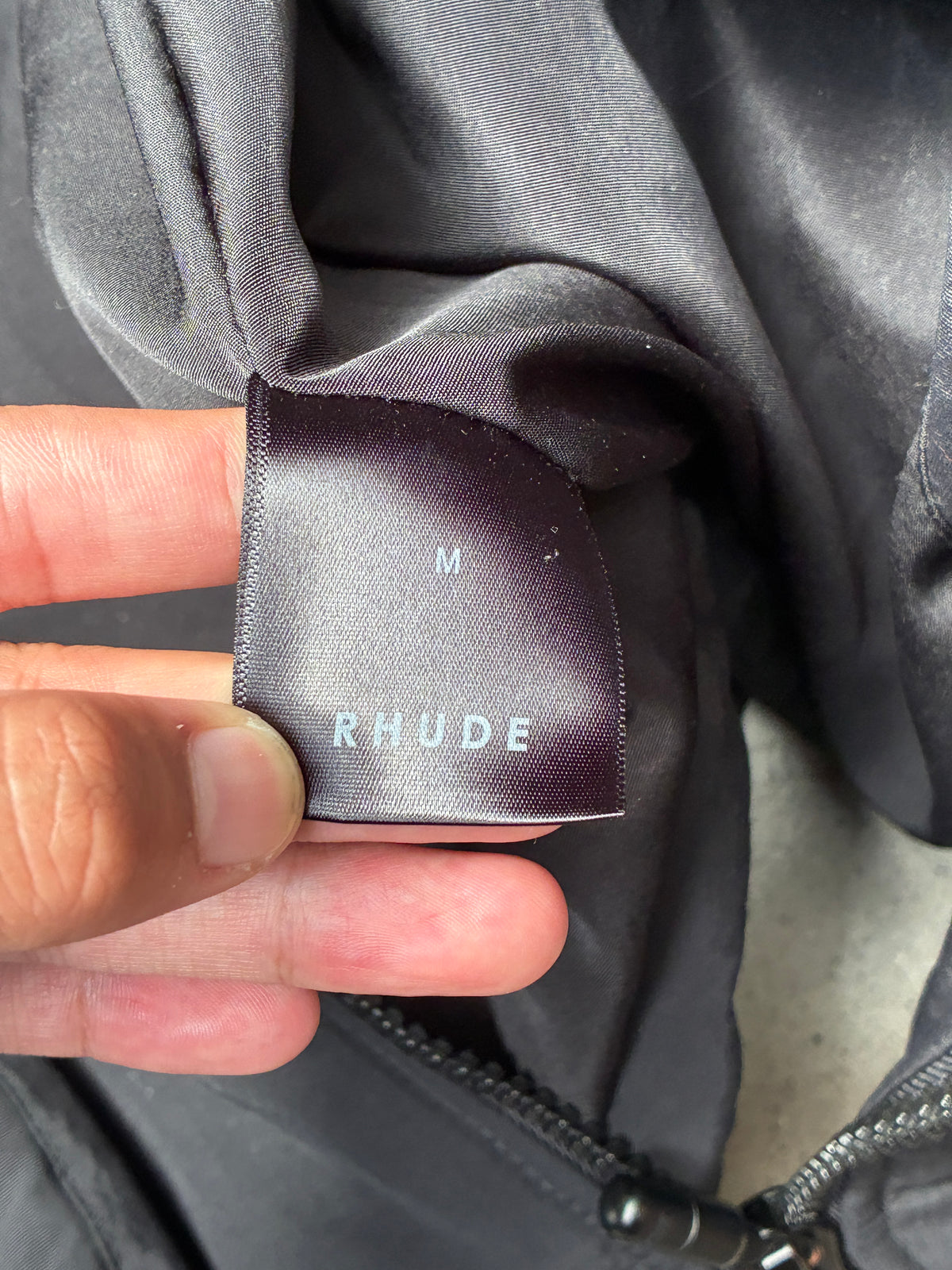 Rhude Logo Puffer Jacket Black Medium (Pre-Owned)
