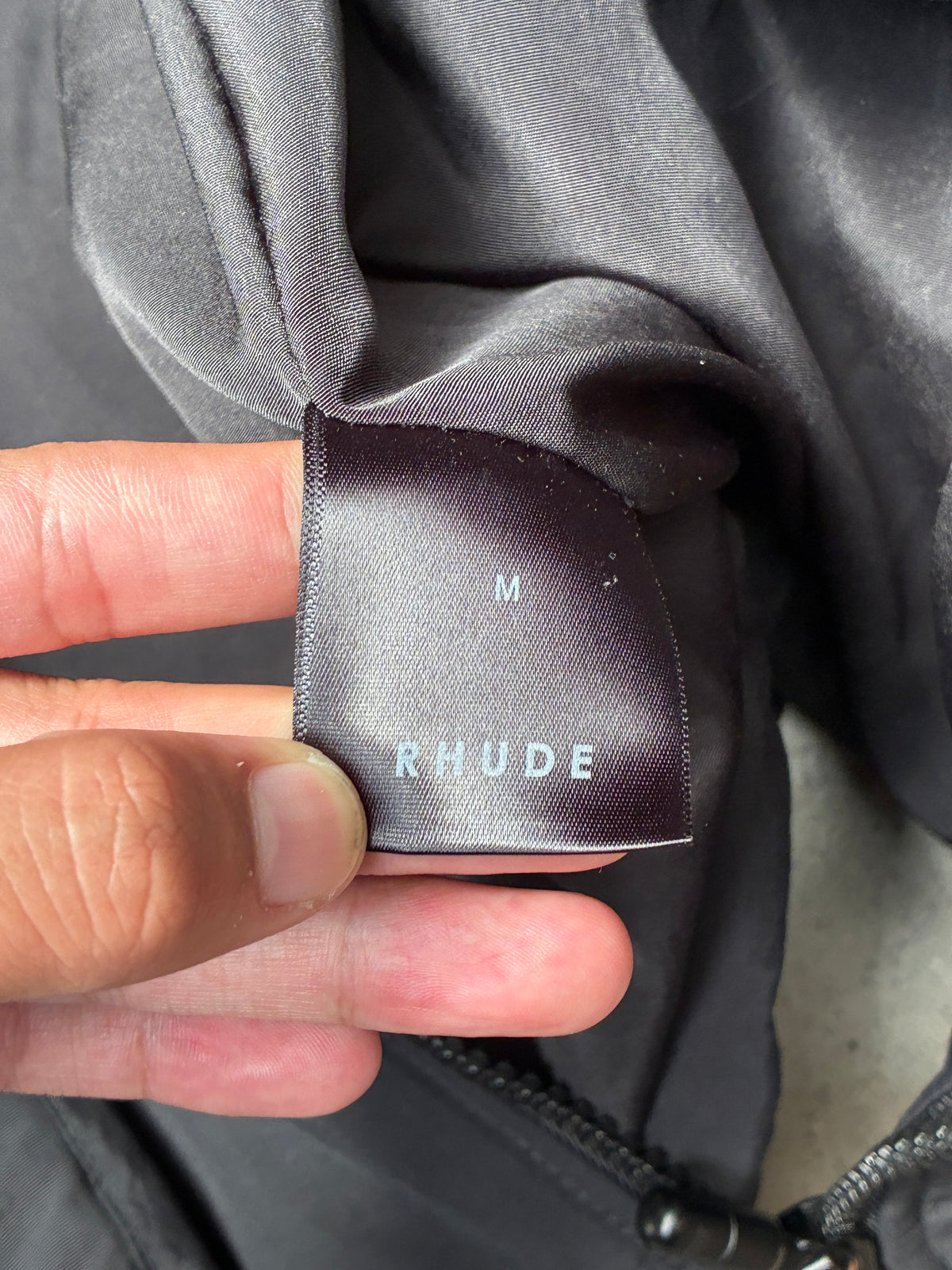 Rhude Logo Puffer Jacket Black Medium (Pre-Owned)