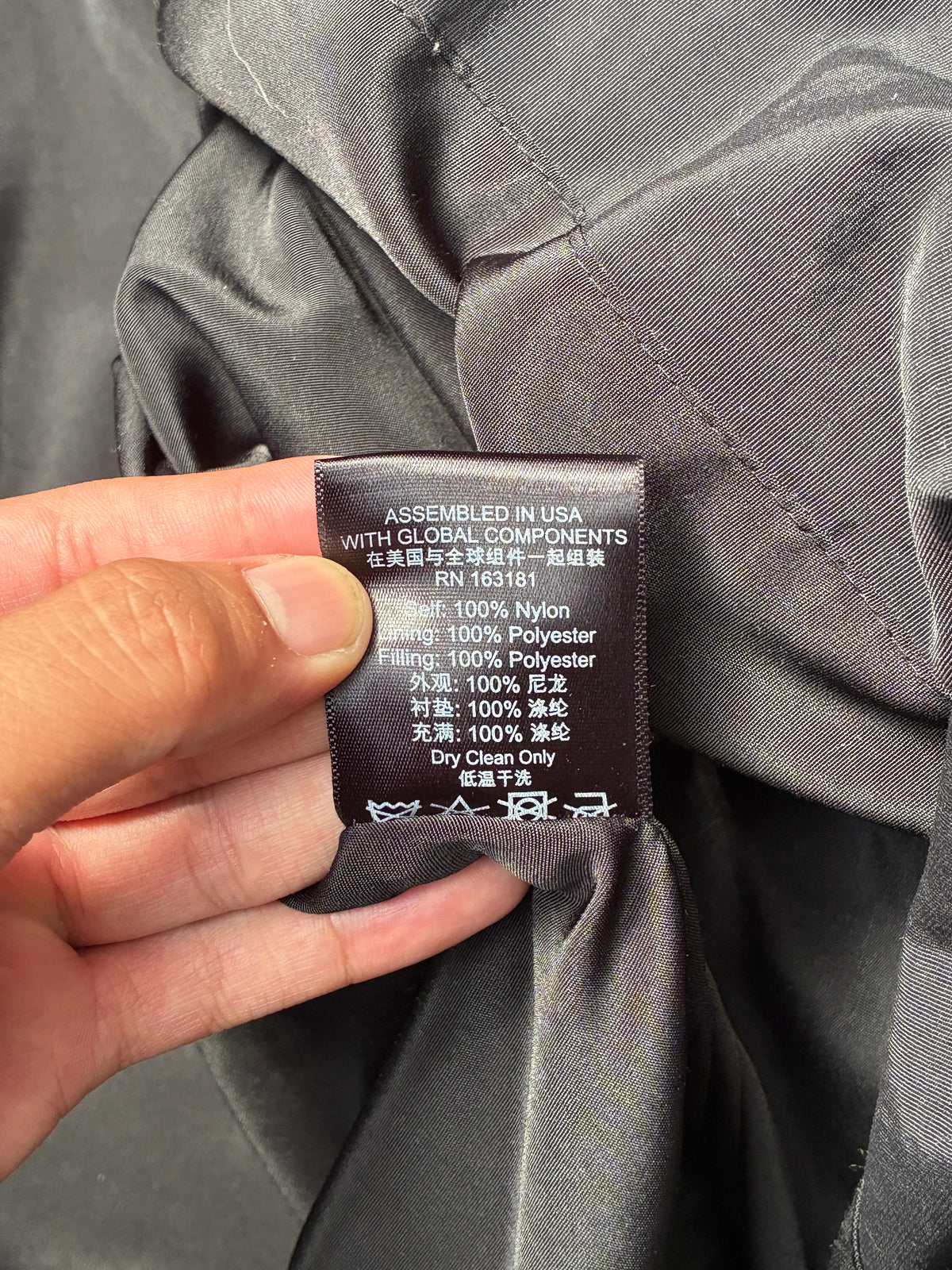 Rhude Logo Puffer Jacket Black Medium (Pre-Owned)