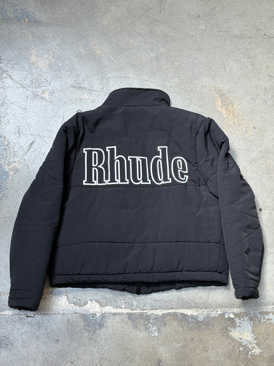 Rhude Logo Puffer Jacket Black Medium (Pre-Owned)