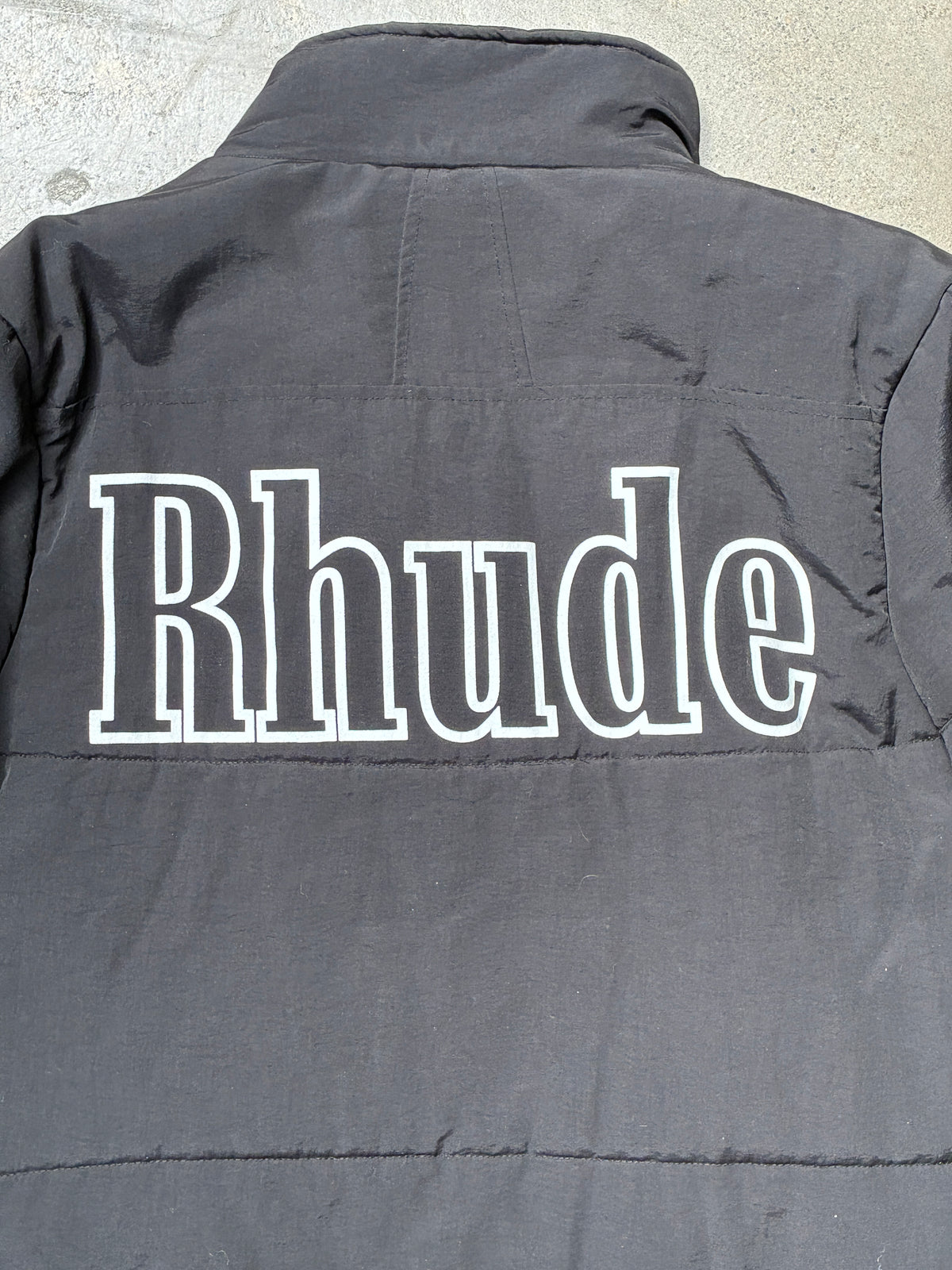 Rhude Logo Puffer Jacket Black Medium (Pre-Owned)