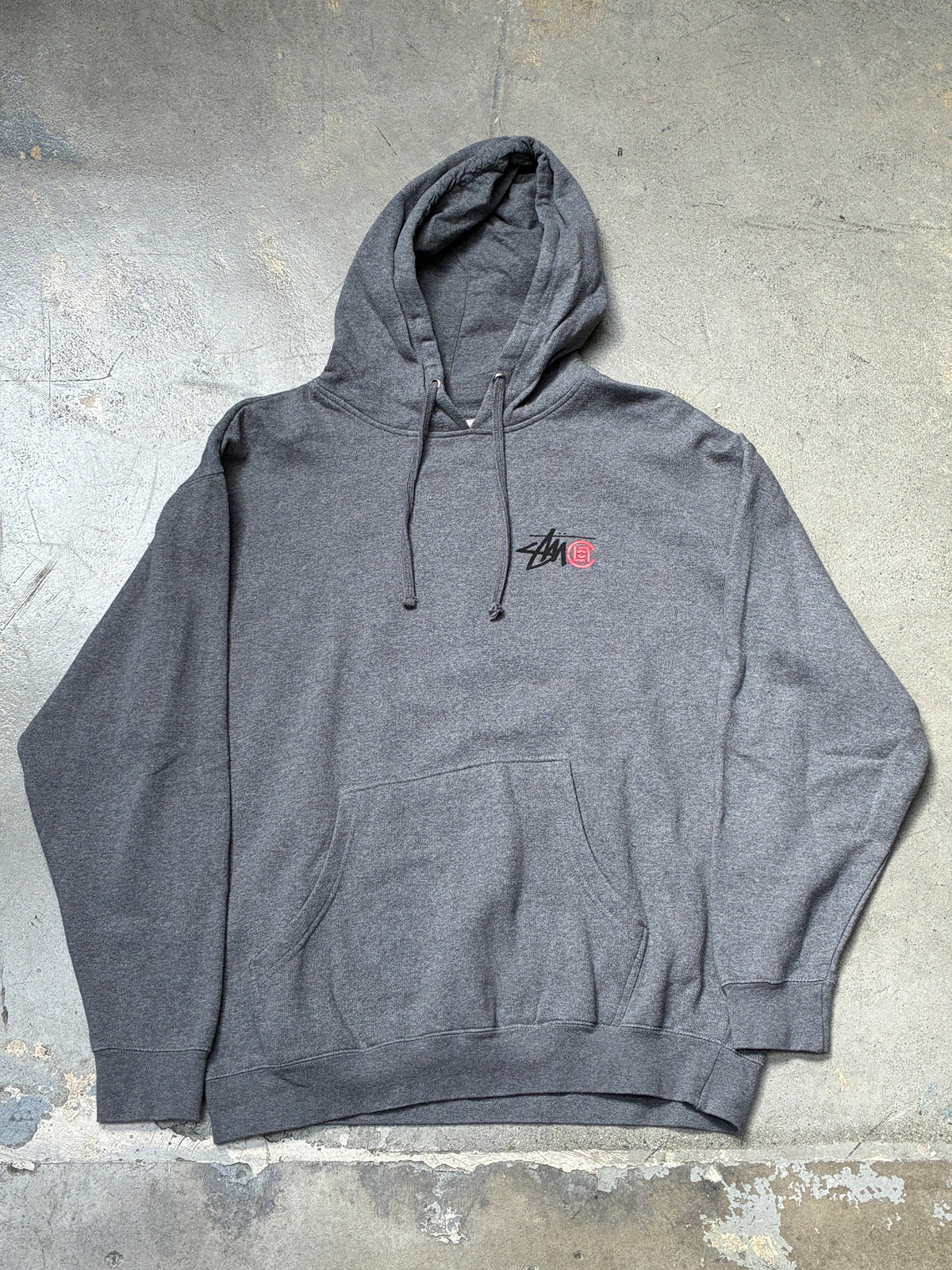 Stussy X Clot Hoodie Grey(Pre-Owned)