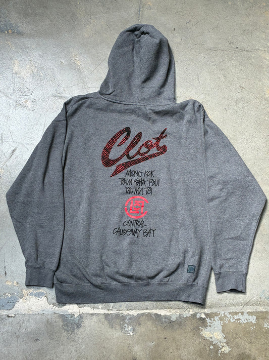 Stussy X Clot Hoodie Grey(Pre-Owned)