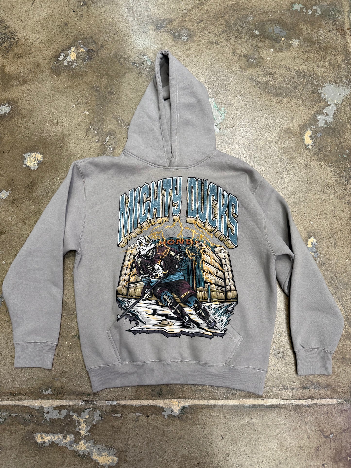 Exclusive LA Mighty Ducks Hoody Grey