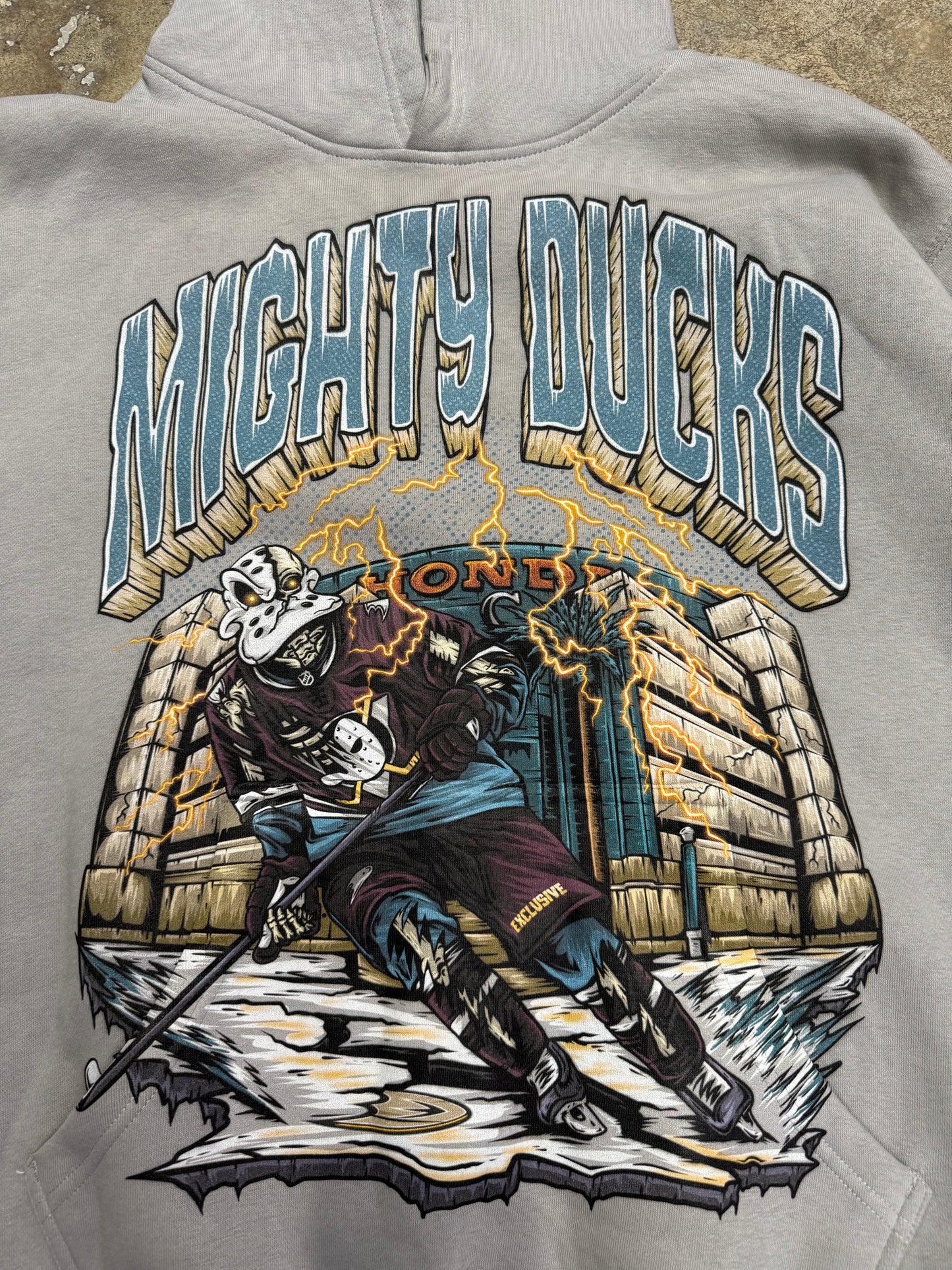 Exclusive LA Mighty Ducks Hoody Grey