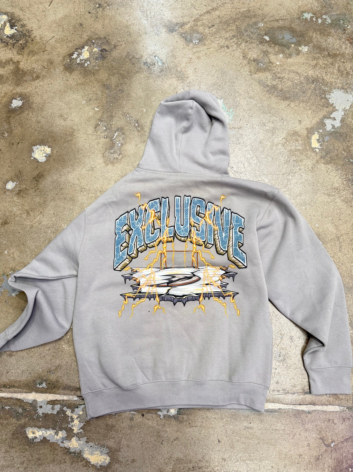 Exclusive LA Mighty Ducks Hoody Grey