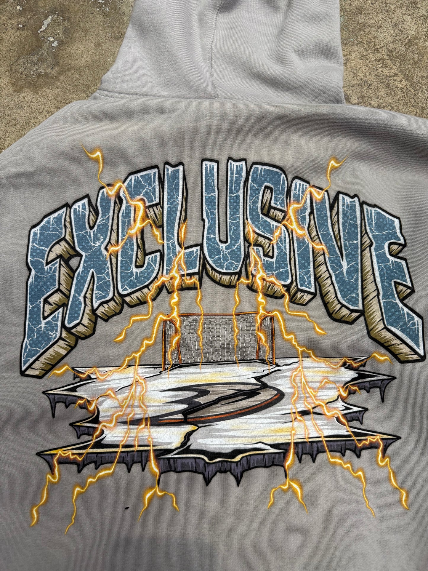 Exclusive LA Mighty Ducks Hoody Grey