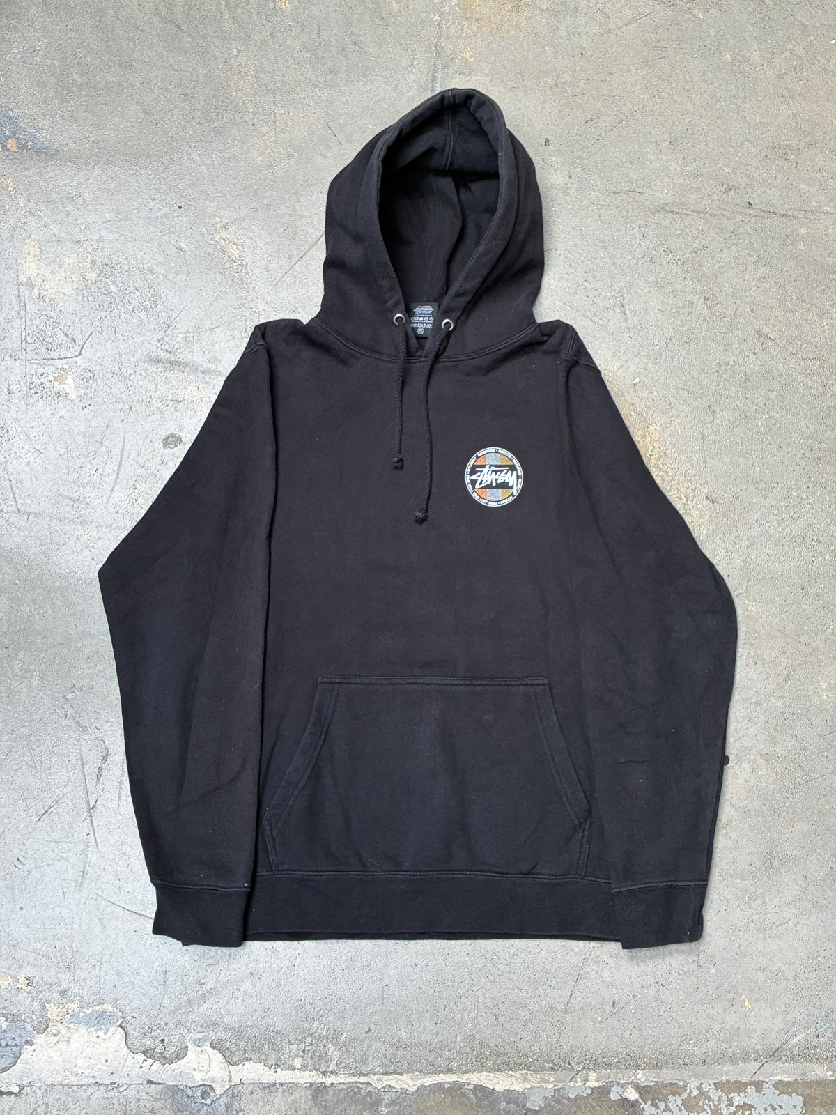 Vintage Stussy Hoodie Black Medium (Pre-Owned)