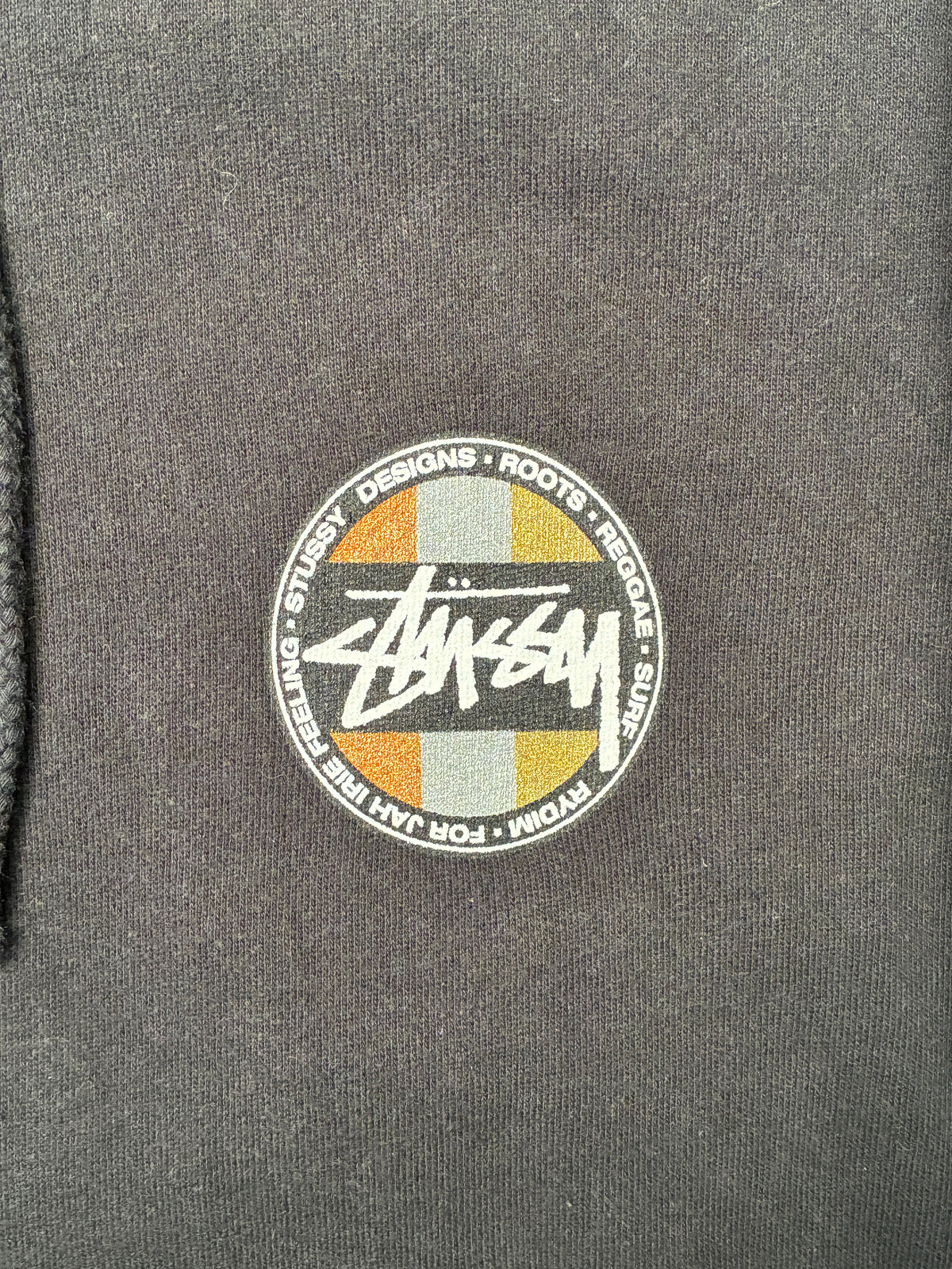 Vintage Stussy Hoodie Black Medium (Pre-Owned)