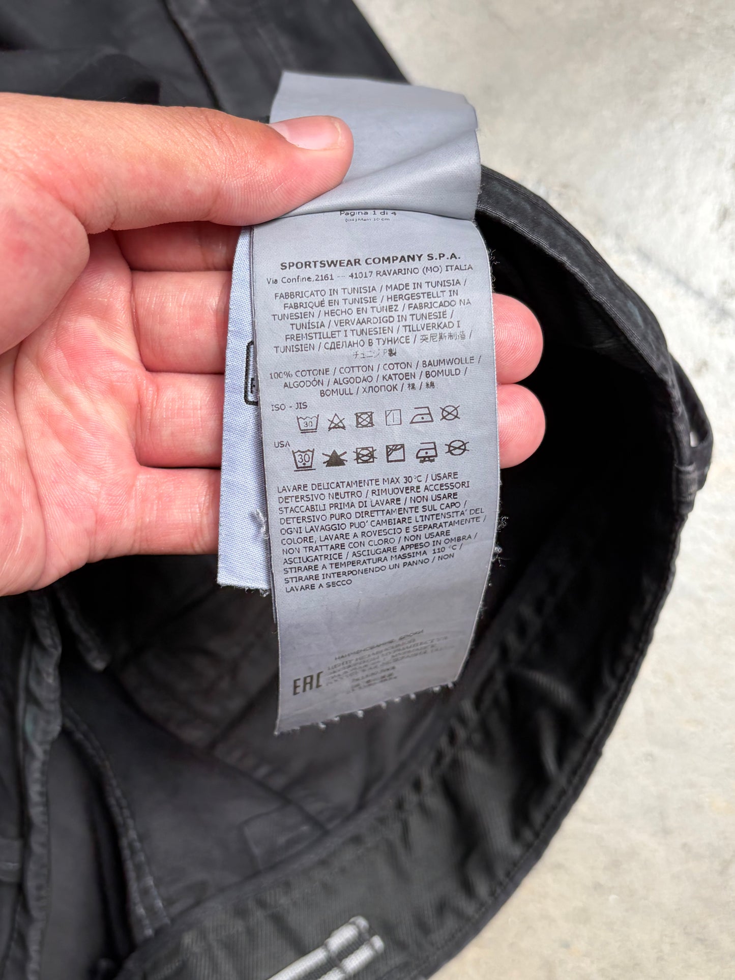 Stone Island Cargo Pants Slim Fit Black (34) (Pre-Owned)