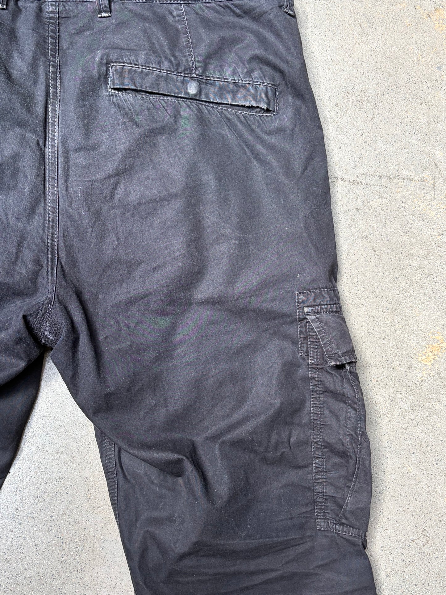 Stone Island Cargo Pants Slim Fit Black (34) (Pre-Owned)
