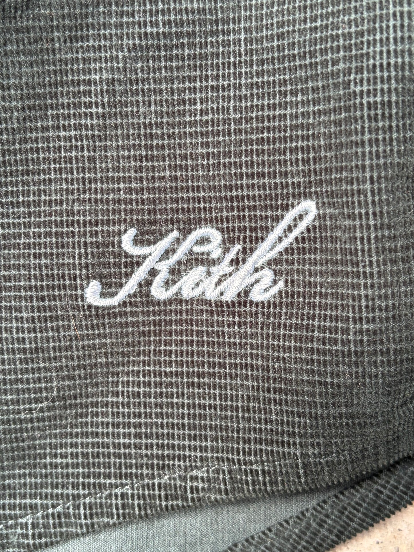 Kith Tweed Apollo Button-Up Shirt Dark Green Large (Pre-Owned)