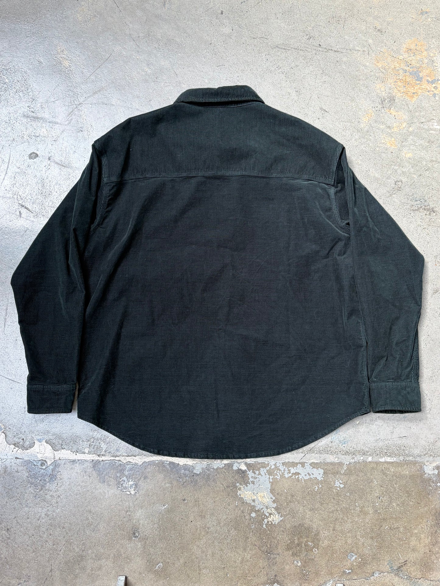 Kith Tweed Apollo Button-Up Shirt Dark Green Large (Pre-Owned)