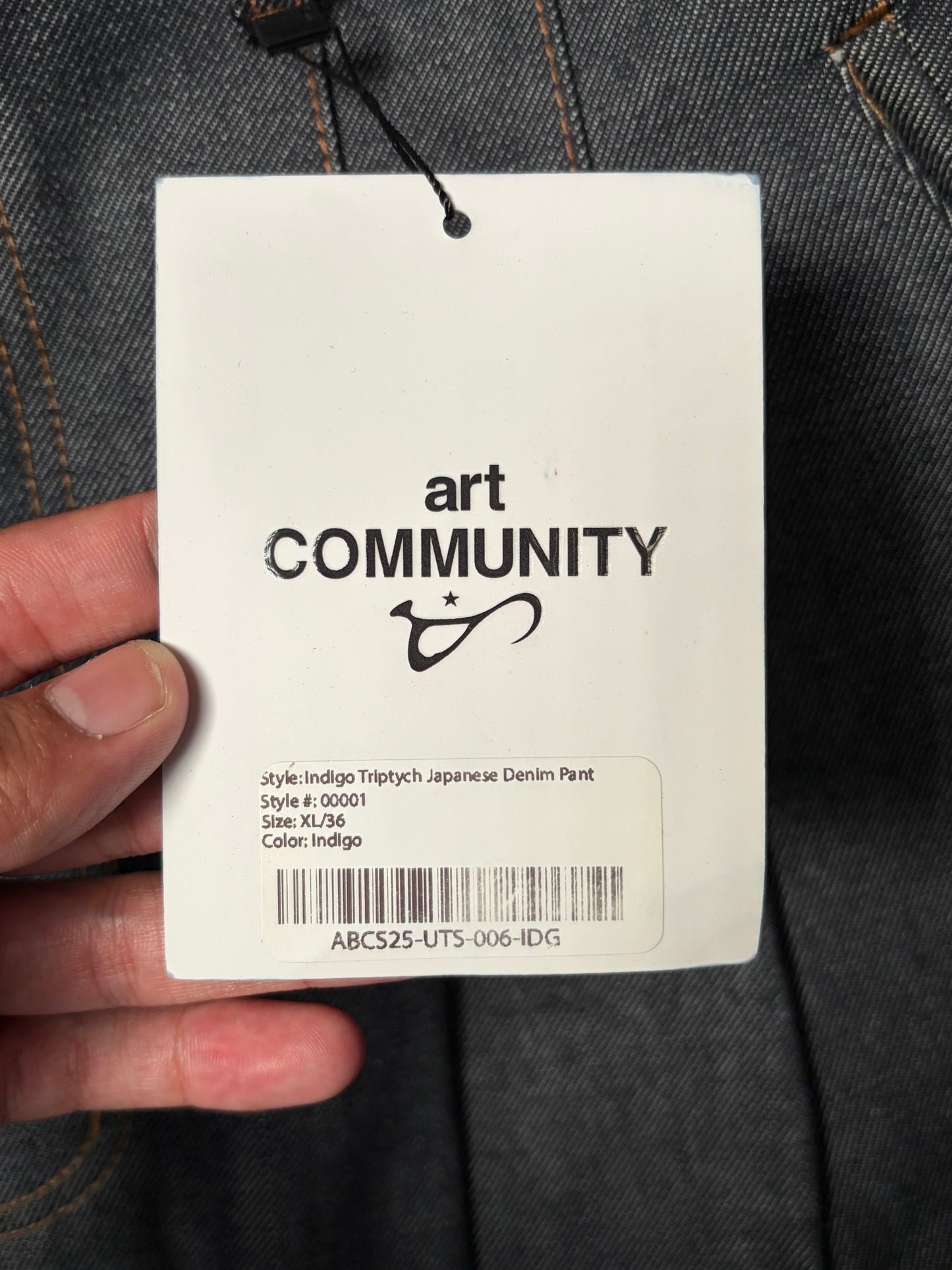 Art Community Indigo Triptych Japanese Denim Lot 3 (36)