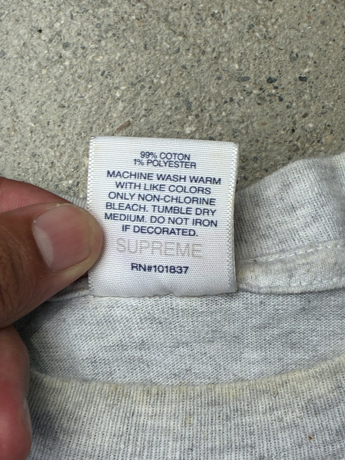 Supreme Leda and the Swan Tee Heather Grey (Pre-owned)