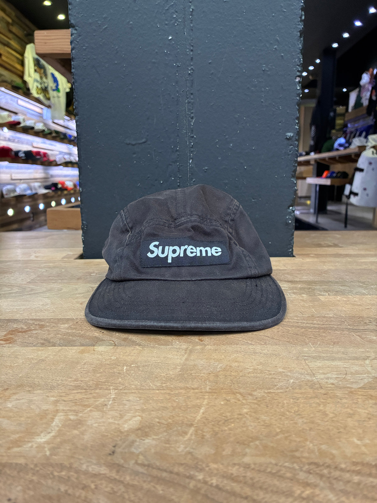 Supreme Canvas Camp Cap Black (Pre-owned)