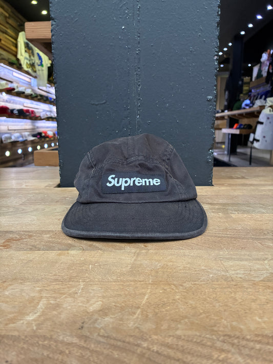 Supreme Canvas Camp Cap Black (Pre-owned)