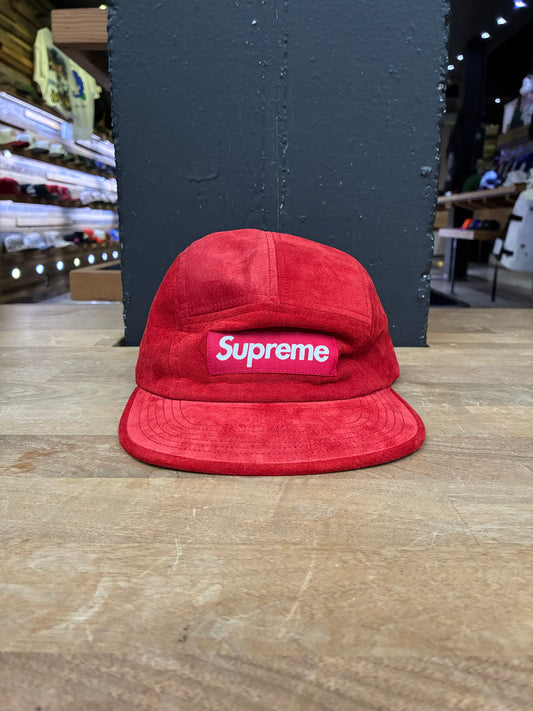 Supreme Suede Camp Cap SS18 Red (Pre-owned)