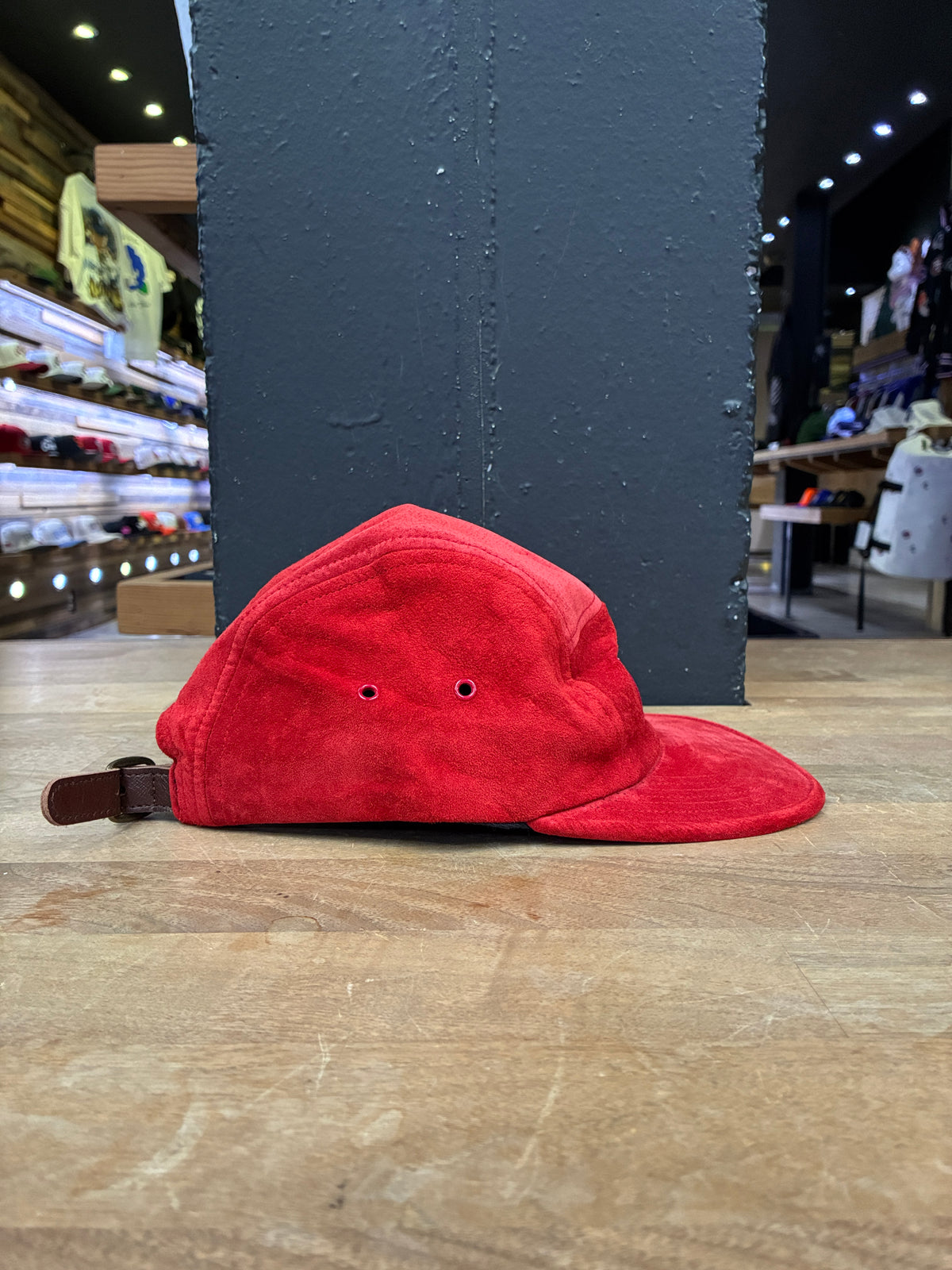 Supreme Suede Camp Cap SS18 Red (Pre-owned)