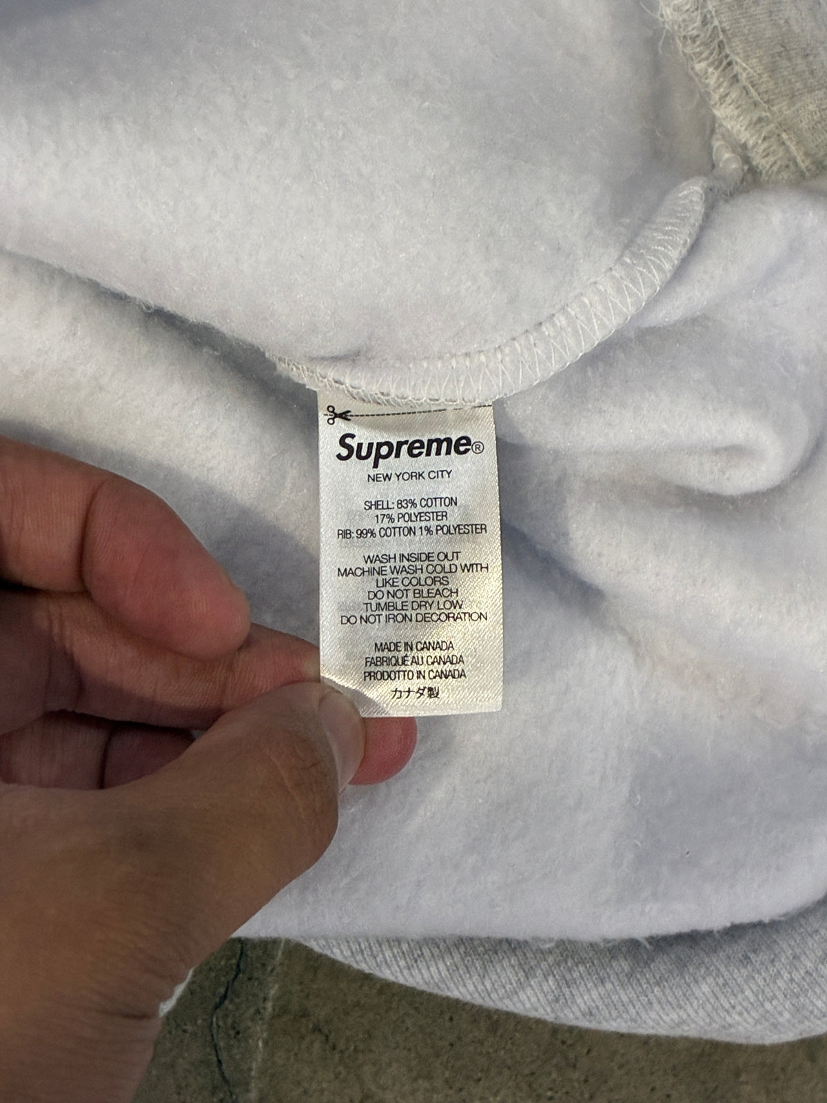 Supreme Antihero Hooded Sweatshirt (Heather Grey)