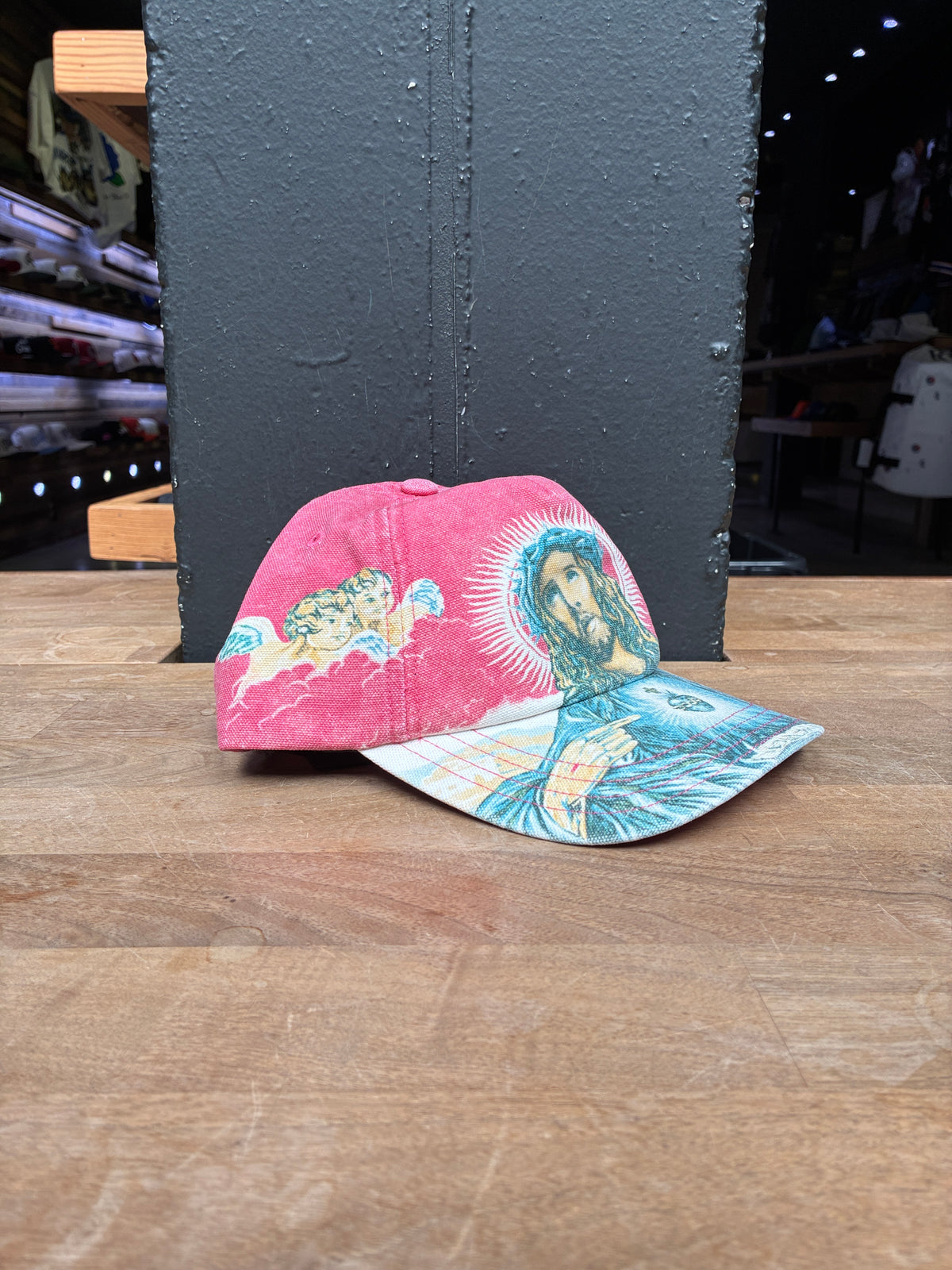 Supreme Jesus 5 Panel Hat (Lt. Red)
