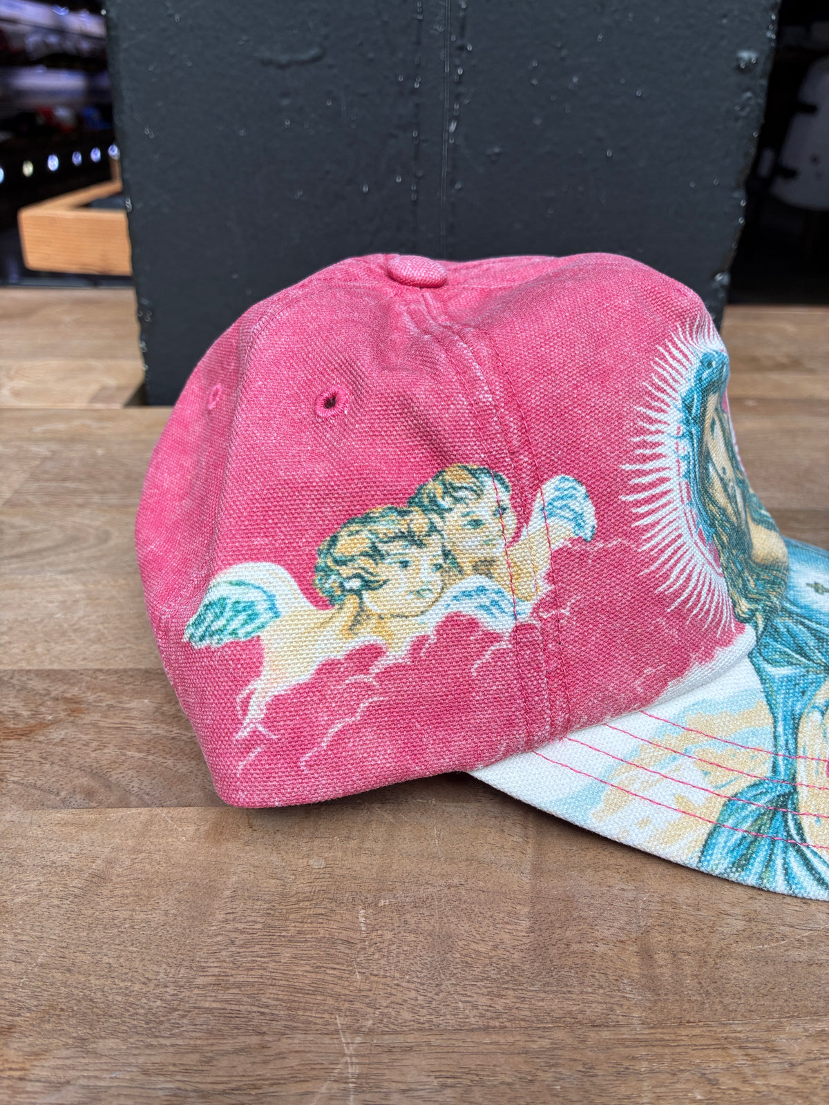 Supreme Jesus 5 Panel Hat (Lt. Red)