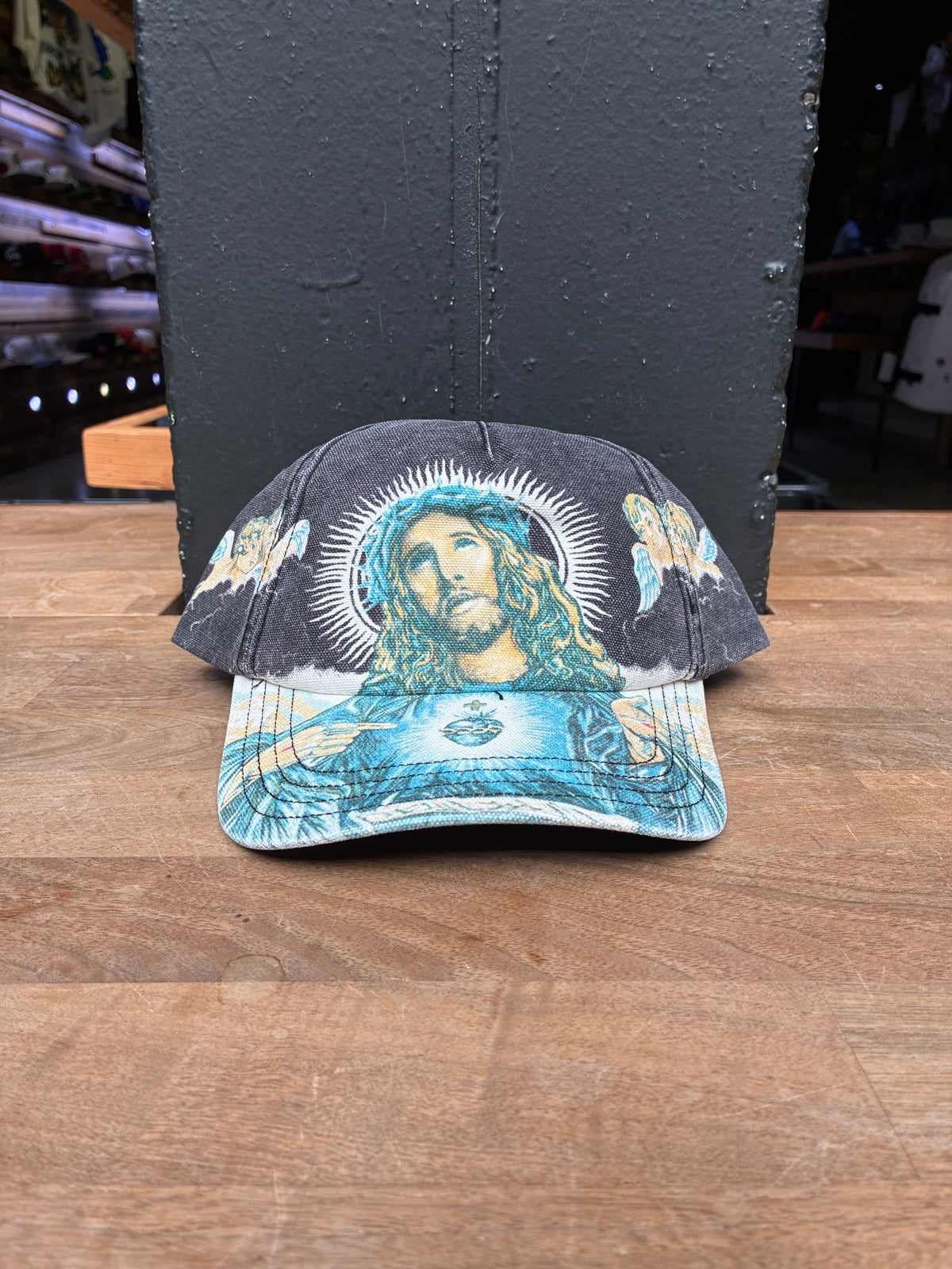 Supreme Jesus 5 Panel Hat (Black)