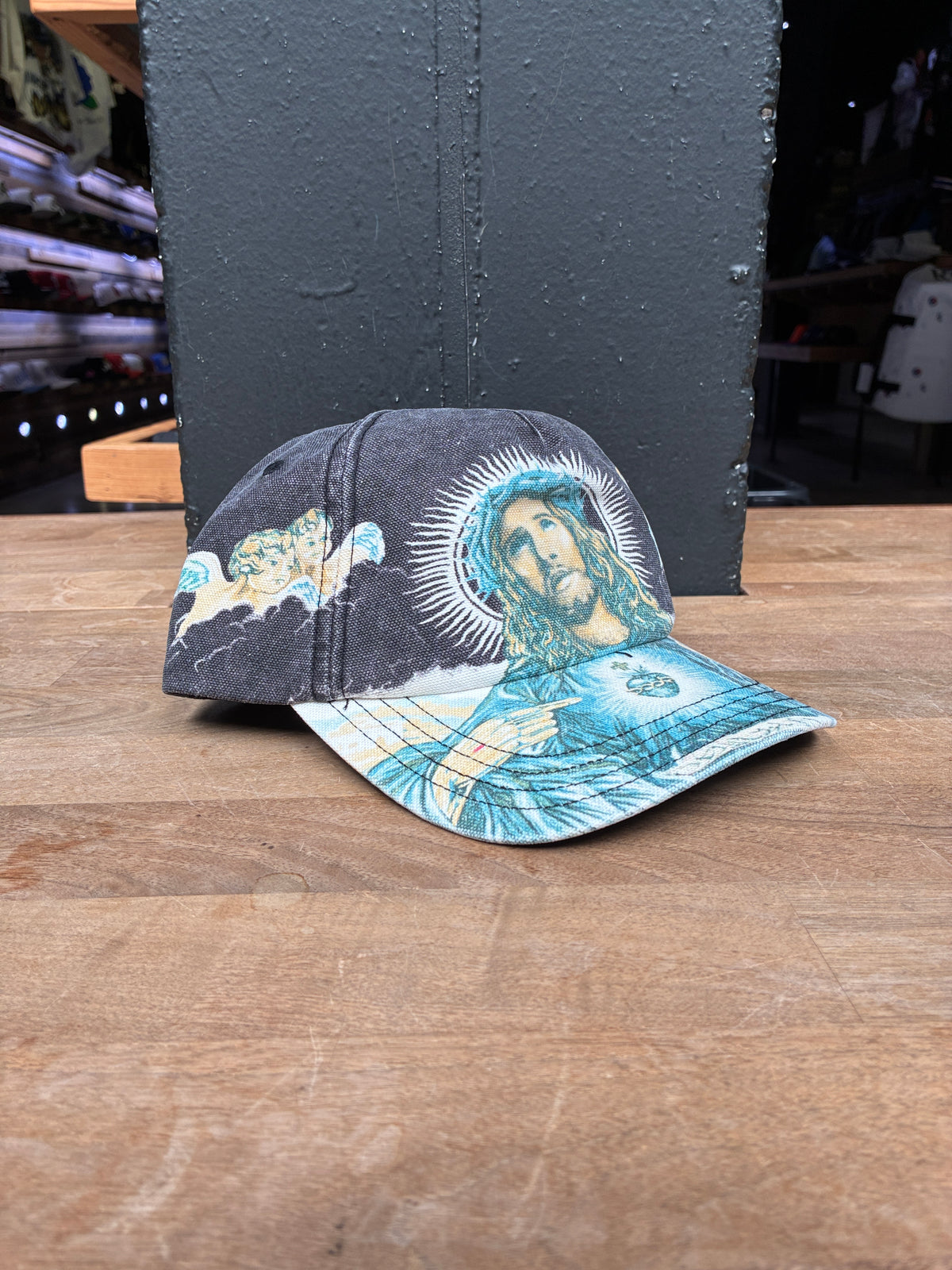 Supreme Jesus 5 Panel Hat (Black)