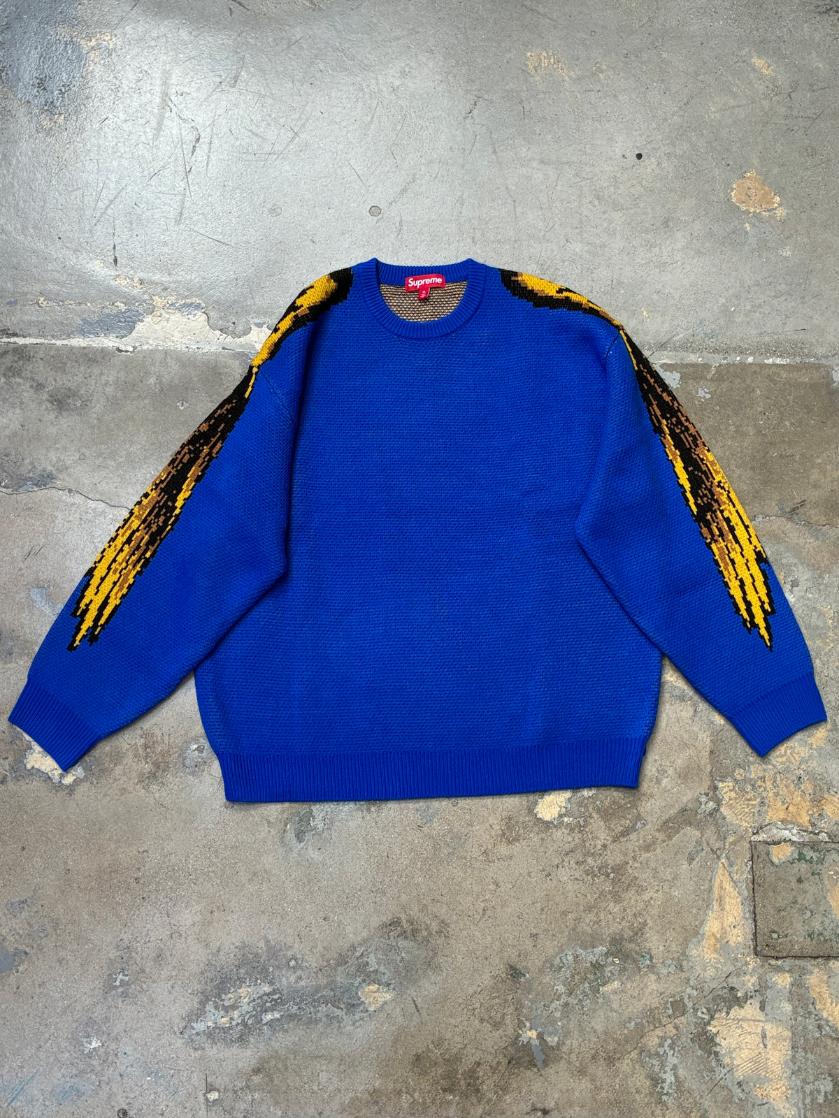Supreme Antihero Crewneck Knitted Sweatshirt (Royal)