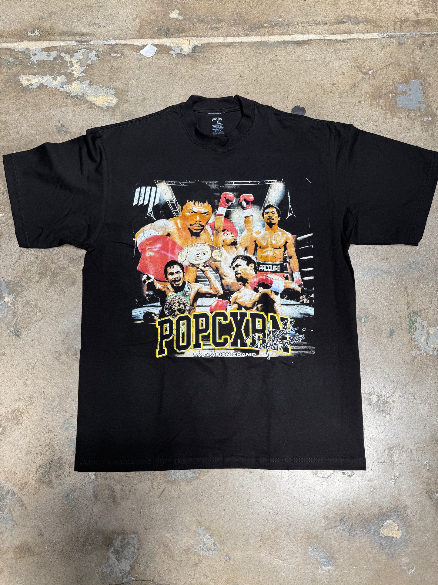 Popcxrn Ninong Manny T-Shirt Black