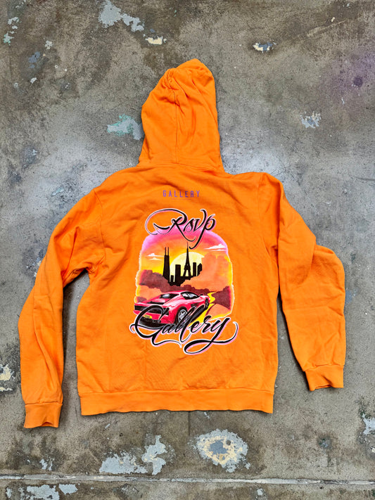 RSVP Gallery "Ferrari Sunset" Hoodie Orange XL