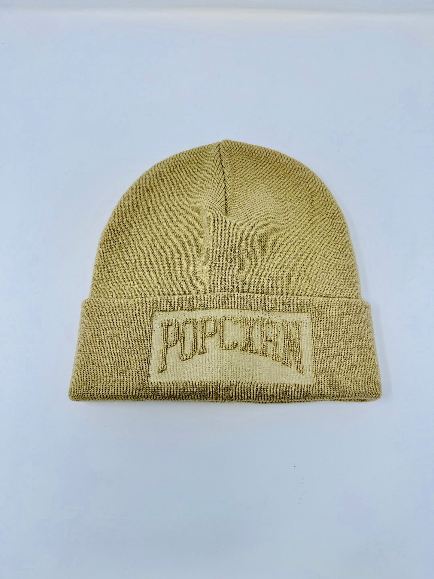 Popcxrn Varsity Beanie Tan