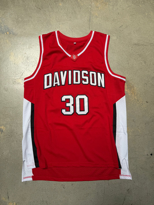 Davidson Steph Curry Jersey Red XL