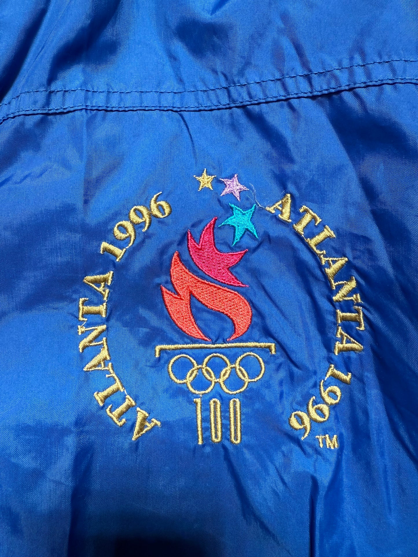 Starter 1996 Atlanta Olympics Jacket Blue/White/Red XL (Used)