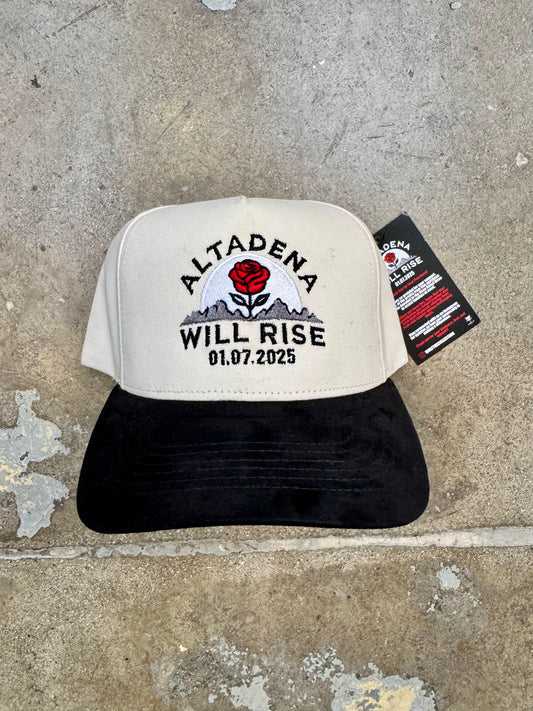 Wolf Collection Altadena Will Rise Suede Brim Snapback Chrome/Black