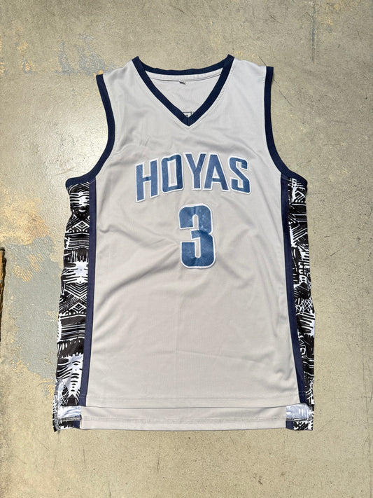 Georgetown Hoyas Allen Iverson Jersey Grey Medium