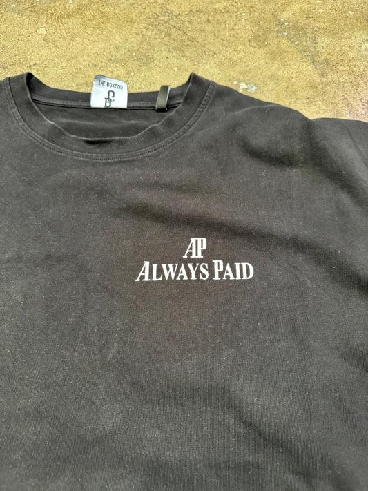 The BoxGod Always Paid T Shirt Black XL