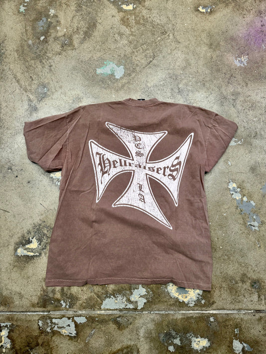 Pieces Choppers T Shirt Wash Brown XXL